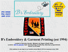 Tablet Screenshot of bsembroidery.net